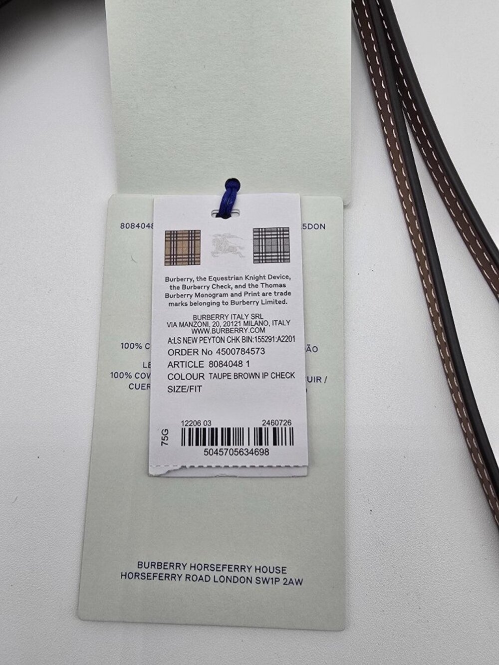 NWT Burberry House Check Canvas Wristlet - Picture 10 of 10
